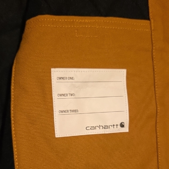 Carhartt Kids Tan Hooded Puffer Jacket - Picture 4 of 5